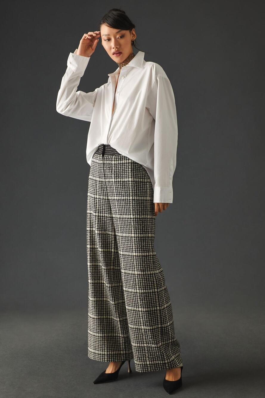 Anthropologie Exquise Plaid Trousers - New - Size Small